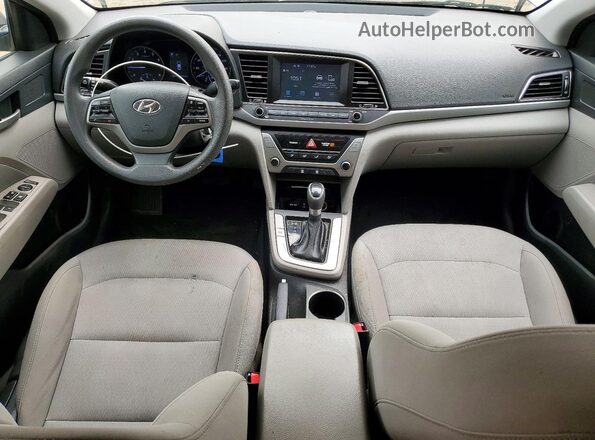 5NPD84LF8JH326246 2018 HYUNDAI ELANTRA Gray Widok deski rozdzielczej