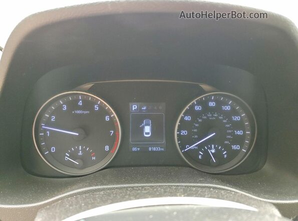 5NPD84LF8JH326246 2018 HYUNDAI ELANTRA Gray Widok zestawu wskaźników