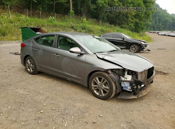 5NPD84LF8JH326246 2018 HYUNDAI ELANTRA Gray Przód prawy