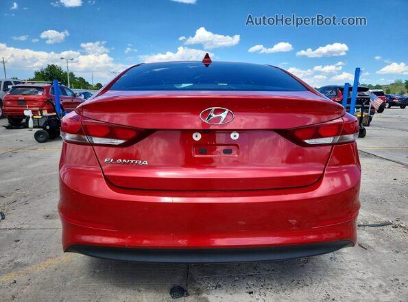5NPD84LF8JH353561 2018 HYUNDAI ELANTRA Red Widok z tyłu
