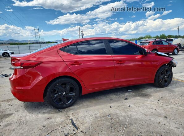 5NPD84LF8JH353561 2018 HYUNDAI ELANTRA Red Tył prawy