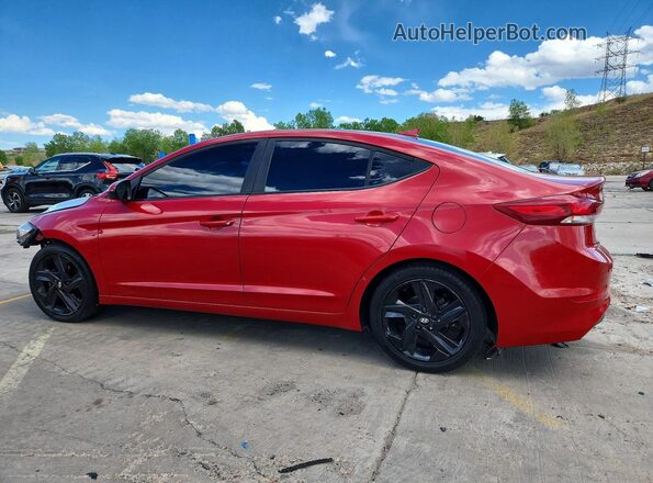 5NPD84LF8JH353561 2018 HYUNDAI ELANTRA Red Tył lewy