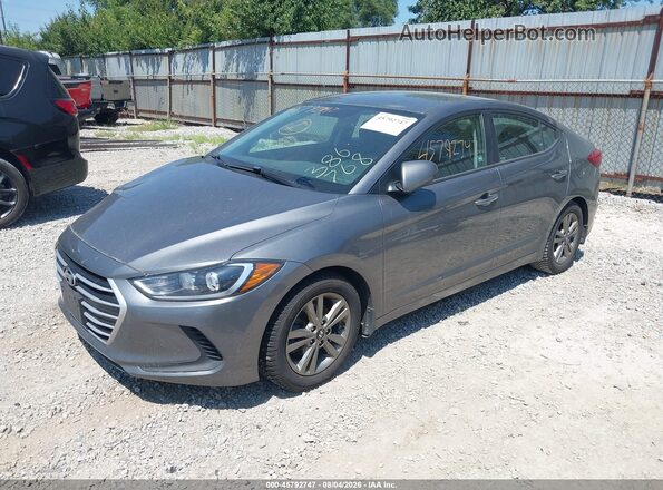 5NPD84LF8JH386768 2018 HYUNDAI ELANTRA Gray Przód lewy