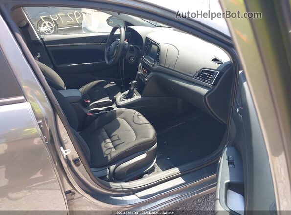 5NPD84LF8JH386768 2018 HYUNDAI ELANTRA Gray Widok wnętrza z przodu