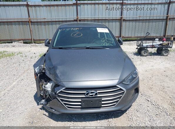 5NPD84LF8JH386768 2018 HYUNDAI ELANTRA Gray Widok zestawu wskaźników