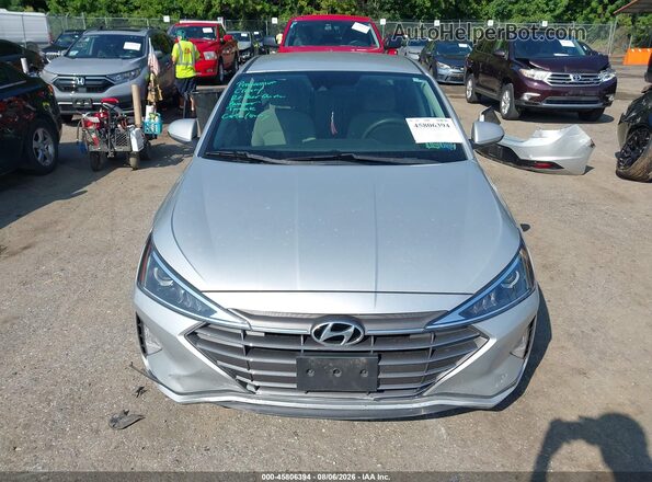 5NPD84LF8KH404560 2019 HYUNDAI ELANTRA Silver Widok zestawu wskaźników
