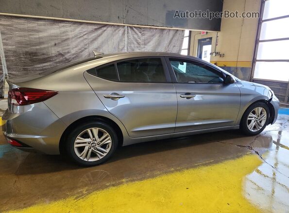 5NPD84LF8KH443844 2019 HYUNDAI ELANTRA Gray Rear right