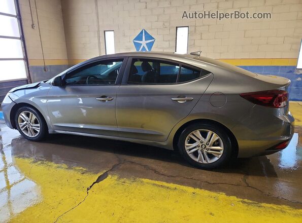 5NPD84LF8KH443844 2019 HYUNDAI ELANTRA Gray Rear left