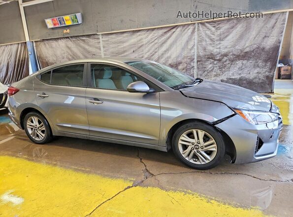 5NPD84LF8KH443844 2019 HYUNDAI ELANTRA Gray Front right