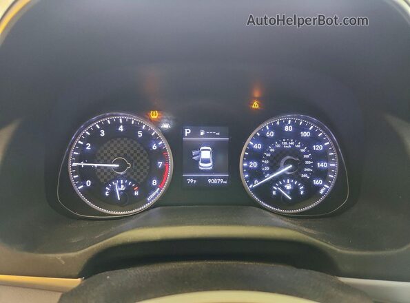 5NPD84LF8KH443844 2019 HYUNDAI ELANTRA Gray Instrument cluster view