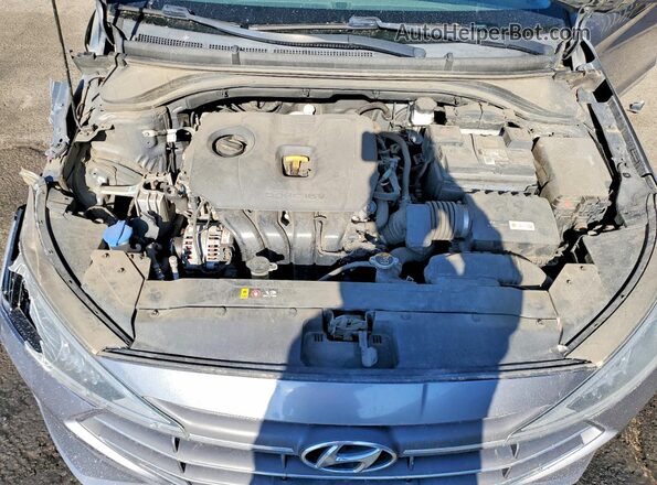 5NPD84LF8KH460045 2019 HYUNDAI ELANTRA Gray Вид задньої частини салону