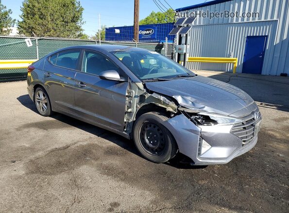 5NPD84LF8KH460045 2019 HYUNDAI ELANTRA Gray Передня права чверть