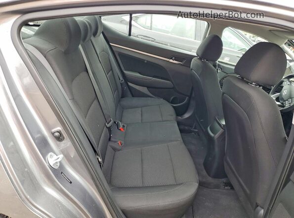 5NPD84LF8KH464192 2019 HYUNDAI ELANTRA Gray Rear seats view