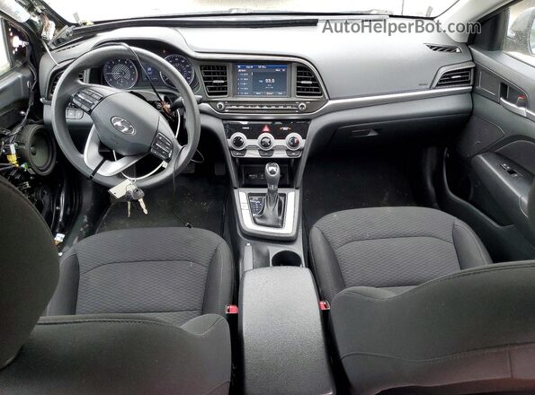 5NPD84LF8KH464192 2019 HYUNDAI ELANTRA Gray Dashboard view