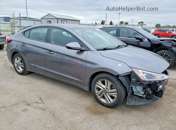 5NPD84LF8KH464192 2019 HYUNDAI ELANTRA Gray Front right