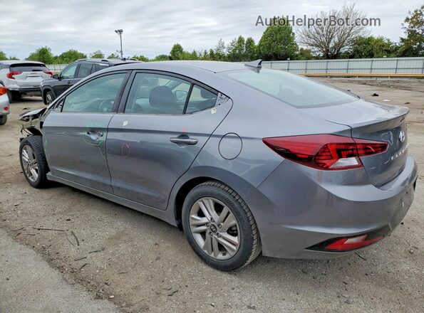 5NPD84LF8KH464192 2019 HYUNDAI ELANTRA Gray Rear left