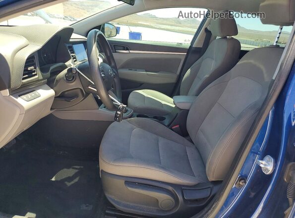 5NPD84LF8KH498102 2019 HYUNDAI ELANTRA Blue Vista interior delantera