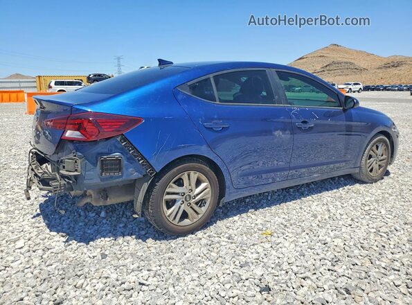5NPD84LF8KH498102 2019 HYUNDAI ELANTRA Blue Trasero derecho