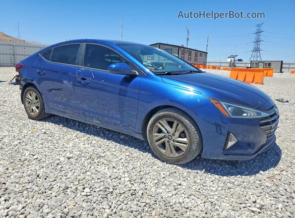 5NPD84LF8KH498102 2019 HYUNDAI ELANTRA Blue Delantero derecho