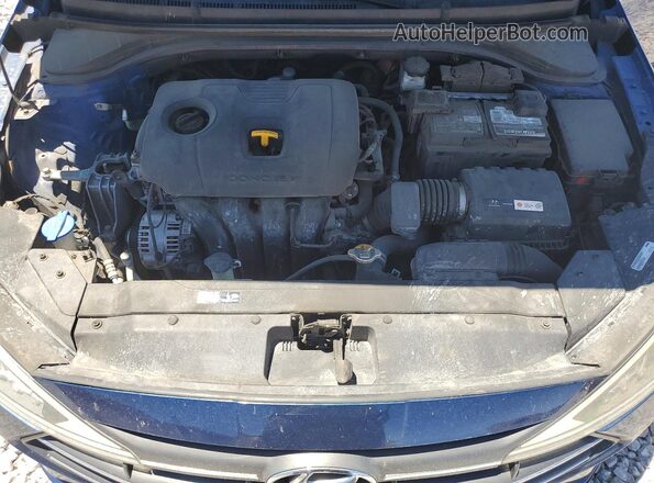 5NPD84LF8KH498102 2019 HYUNDAI ELANTRA Blue Vista interior trasera