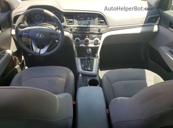 5NPD84LF8KH498102 2019 HYUNDAI ELANTRA Blue Vista del salpicadero