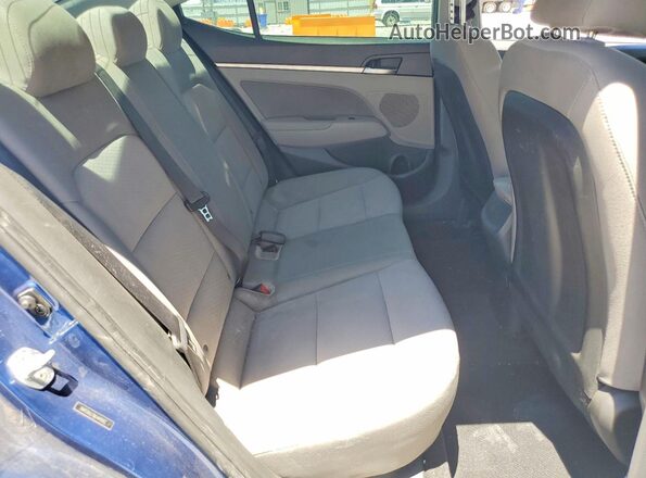 5NPD84LF8KH498102 2019 HYUNDAI ELANTRA Blue Vista de los asientos traseros