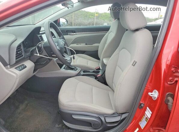 5NPD84LF8LH530032 2020 HYUNDAI ELANTRA Red Вид салону спереду