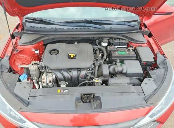 5NPD84LF8LH530032 2020 HYUNDAI ELANTRA Red Вид задньої частини салону