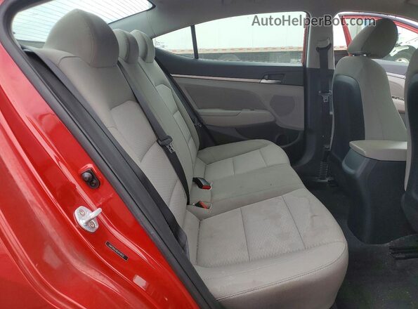 5NPD84LF8LH530032 2020 HYUNDAI ELANTRA Red Вид задніх сидінь