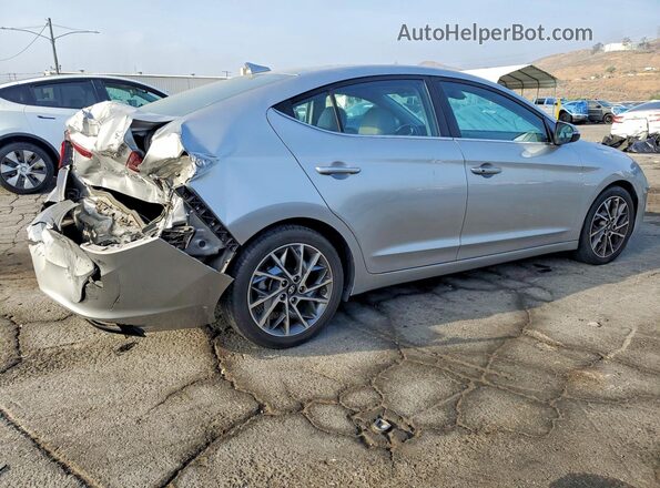 5NPD84LF8LH558560 2020 HYUNDAI ELANTRA Silver Rear right
