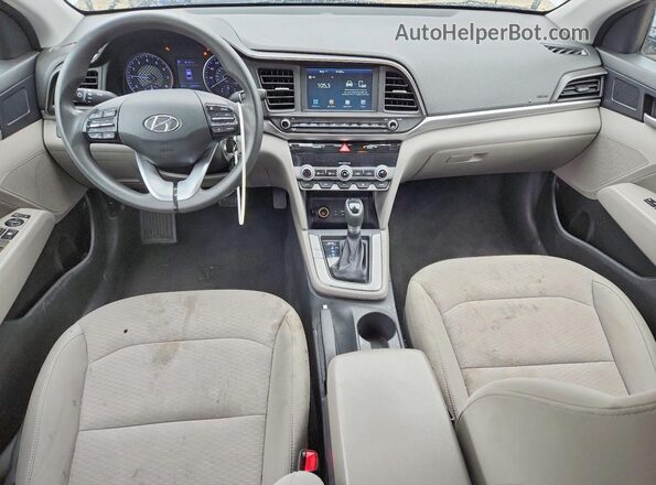 5NPD84LF8LH559059 2020 HYUNDAI ELANTRA Silver Առջևի վահանակի տեսք