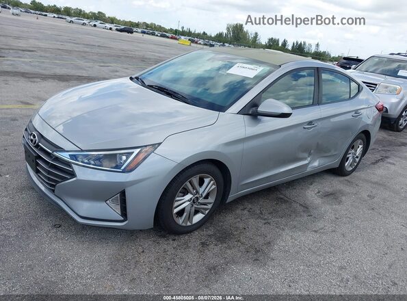 5NPD84LF8LH566867 2020 HYUNDAI ELANTRA Silver Առջևի ձախ երեք քառորդ տեսարան