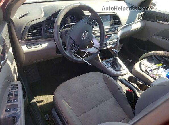 5NPD84LF8LH569851 2020 HYUNDAI ELANTRA Red Dashboard view