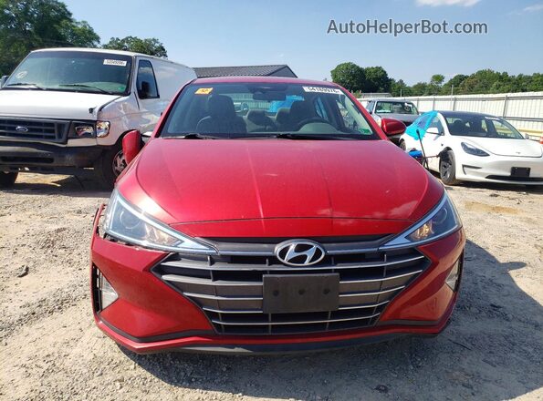5NPD84LF8LH569851 2020 HYUNDAI ELANTRA Red Front view