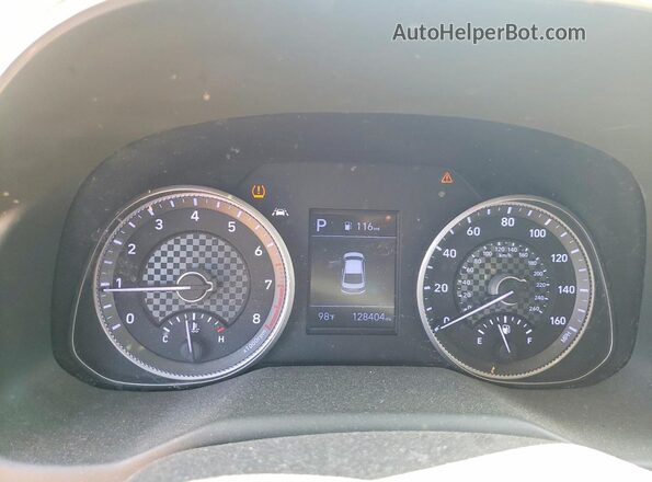 5NPD84LF8LH569851 2020 HYUNDAI ELANTRA Red Instrument cluster view