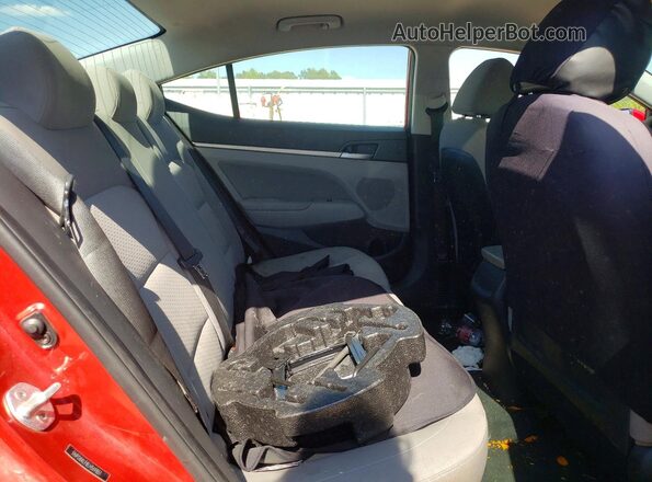 5NPD84LF8LH569851 2020 HYUNDAI ELANTRA Red Rear seats view