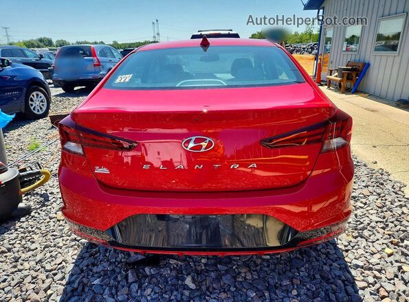 5NPD84LF8LH594314 2020 HYUNDAI ELANTRA Red Հետևի տեսք
