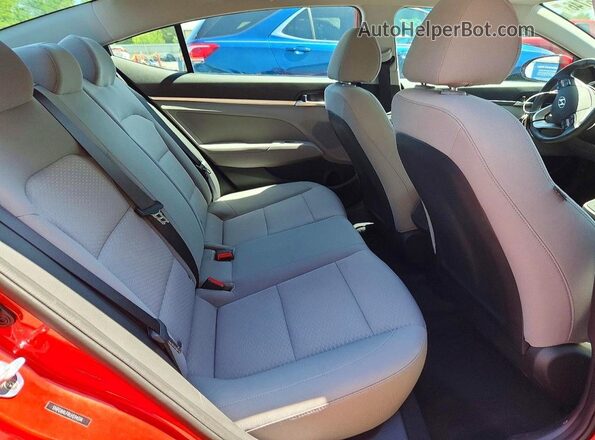 5NPD84LF8LH594314 2020 HYUNDAI ELANTRA Red Հետևի նստատեղերի տեսք