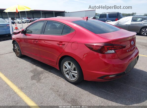 5NPD84LF8LH607028 2020 HYUNDAI ELANTRA Red Rear left