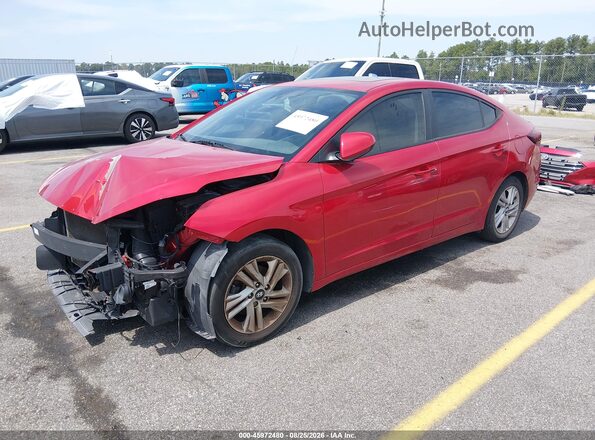 5NPD84LF8LH607028 2020 HYUNDAI ELANTRA Red Front left