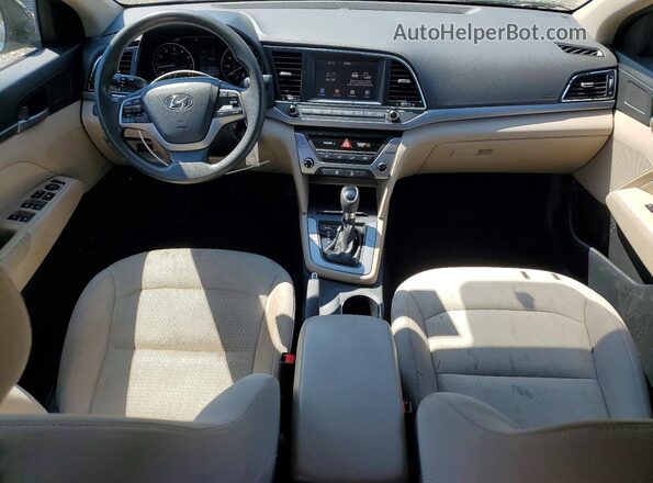 5NPD84LF9HH001955 2017 HYUNDAI ELANTRA Black წინა პანელის ხედი