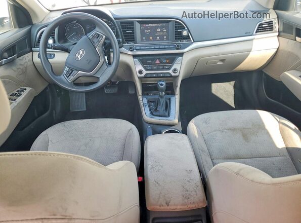 5NPD84LF9HH002314 2017 HYUNDAI ELANTRA White Առջևի վահանակի տեսք