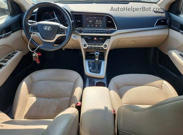 5NPD84LF9HH005889 2017 HYUNDAI ELANTRA Beige Вид панелі приладів
