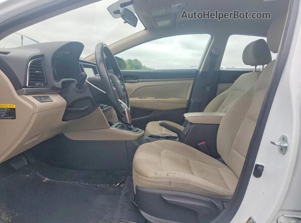 5NPD84LF9HH013099 2017 HYUNDAI ELANTRA White Vista interior delantera