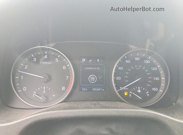 5NPD84LF9HH013099 2017 HYUNDAI ELANTRA White Vista del cuadro de instrumentos