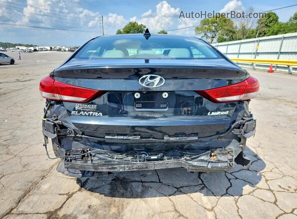 5NPD84LF9HH057409 2017 HYUNDAI ELANTRA Black Հետևի տեսք