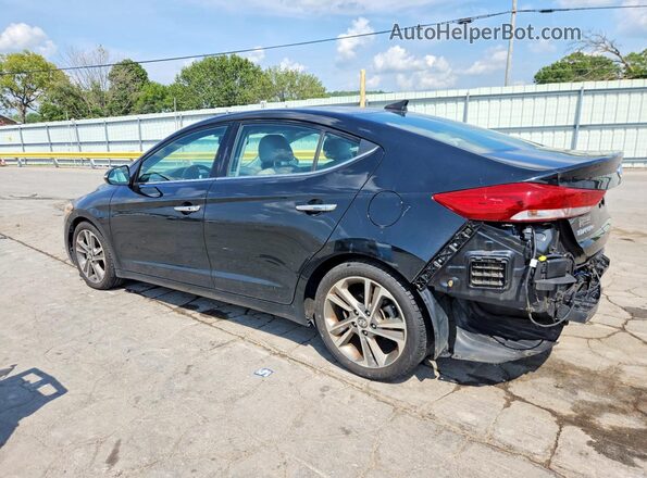 5NPD84LF9HH057409 2017 HYUNDAI ELANTRA Black Հետևի ձախ