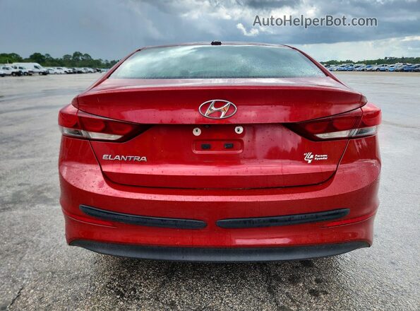 5NPD84LF9HH065543 2017 HYUNDAI ELANTRA Red Հետևի տեսք