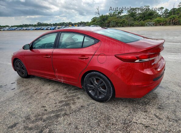 5NPD84LF9HH065543 2017 HYUNDAI ELANTRA Red Հետևի ձախ