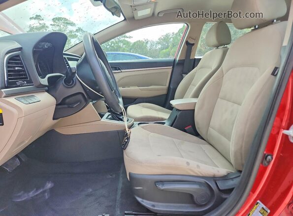 5NPD84LF9HH065543 2017 HYUNDAI ELANTRA Red Սալոնի դիմացի տեսք